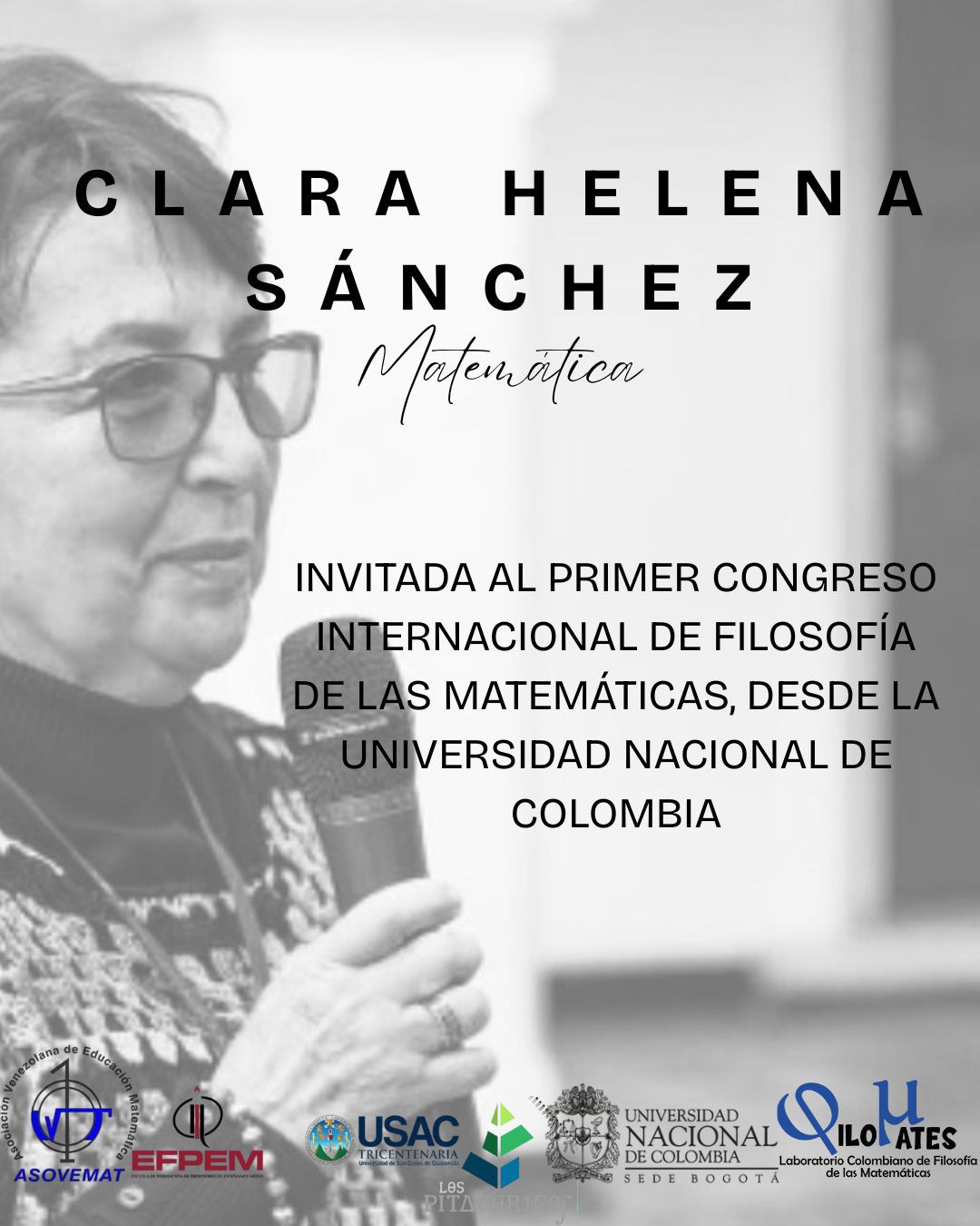 Invitada Clara Helena Sánchez en el Congreso Internacional de Filosofía de las Matemáticas